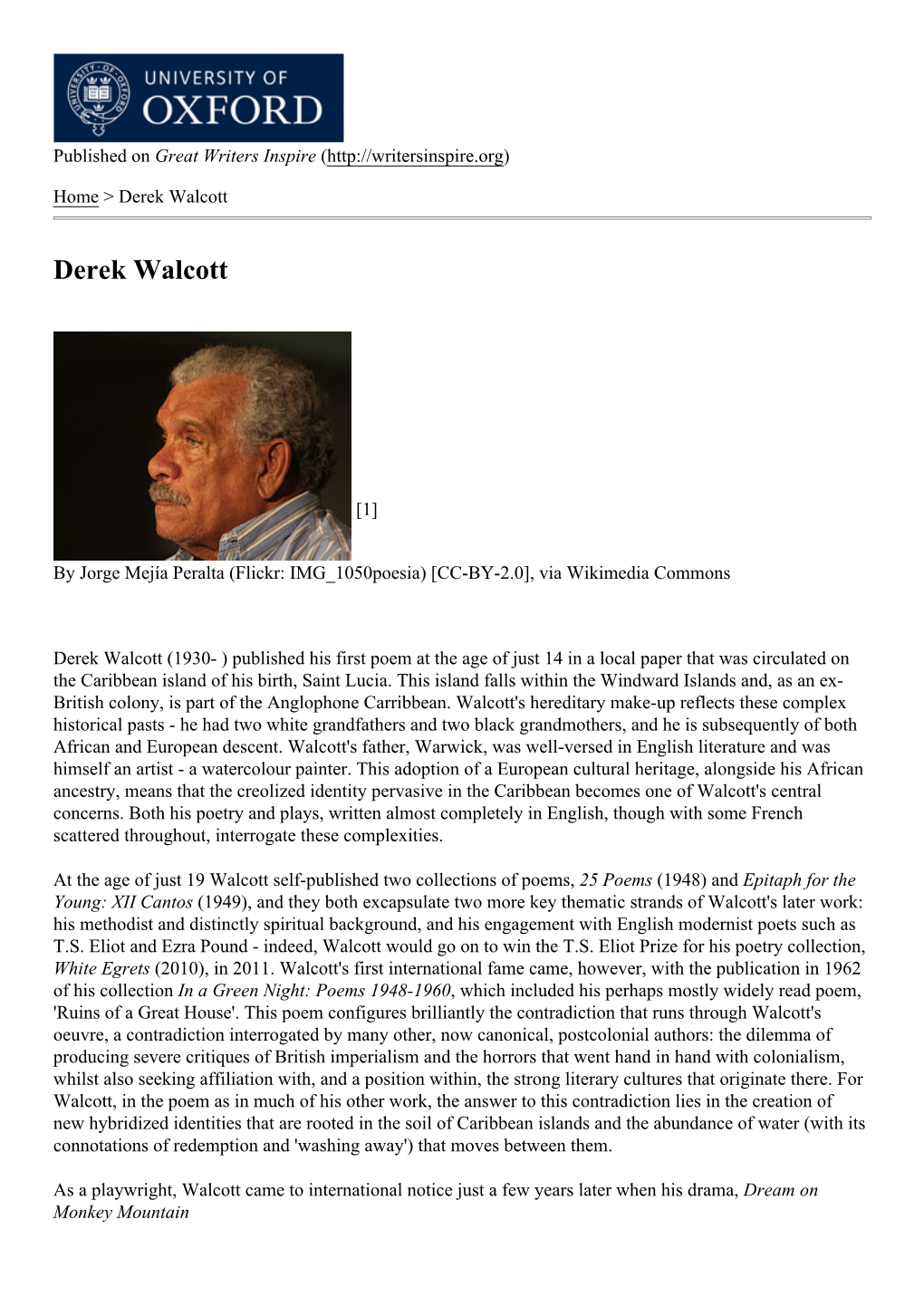 Derek Walcott