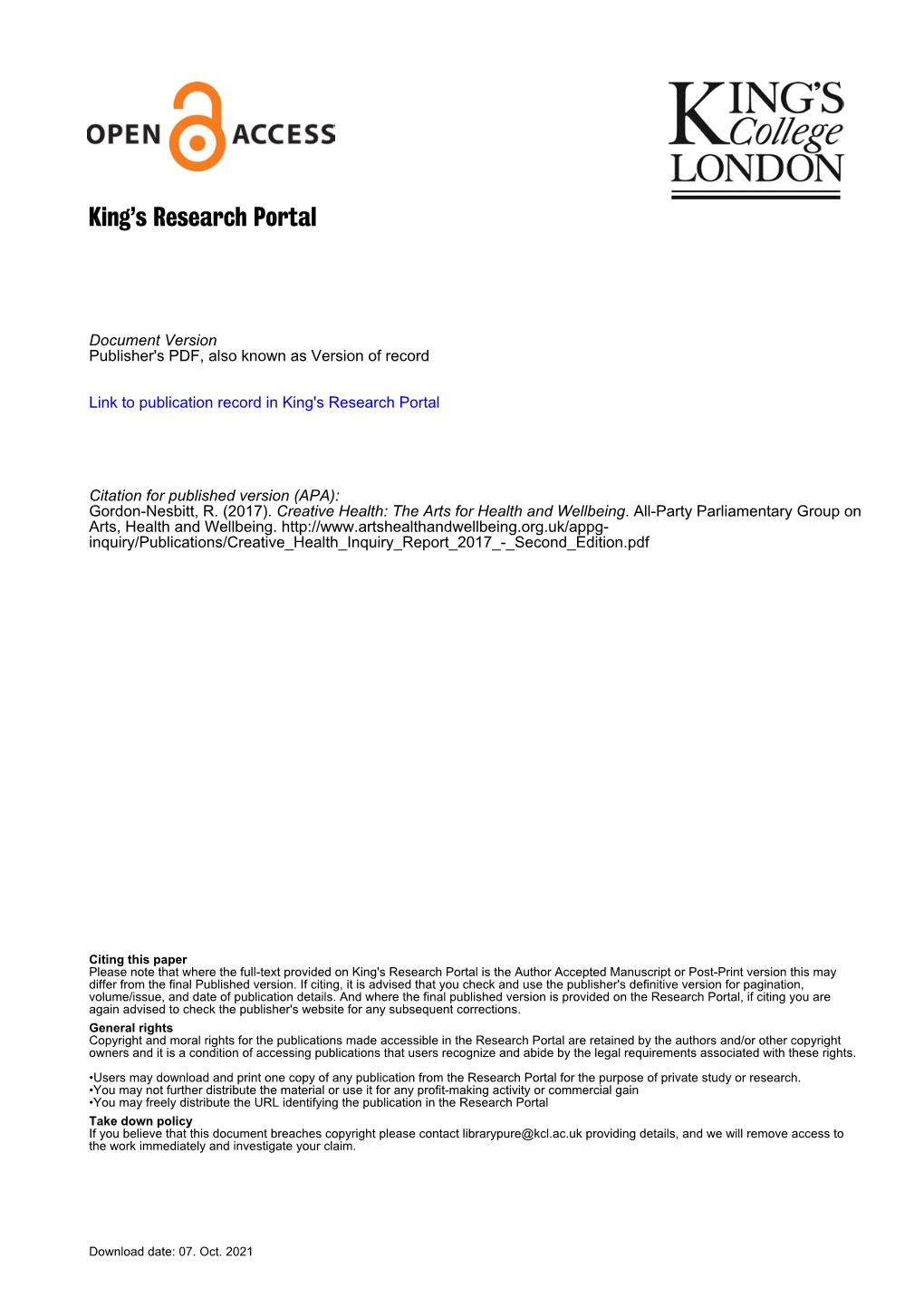 King's Research Portal