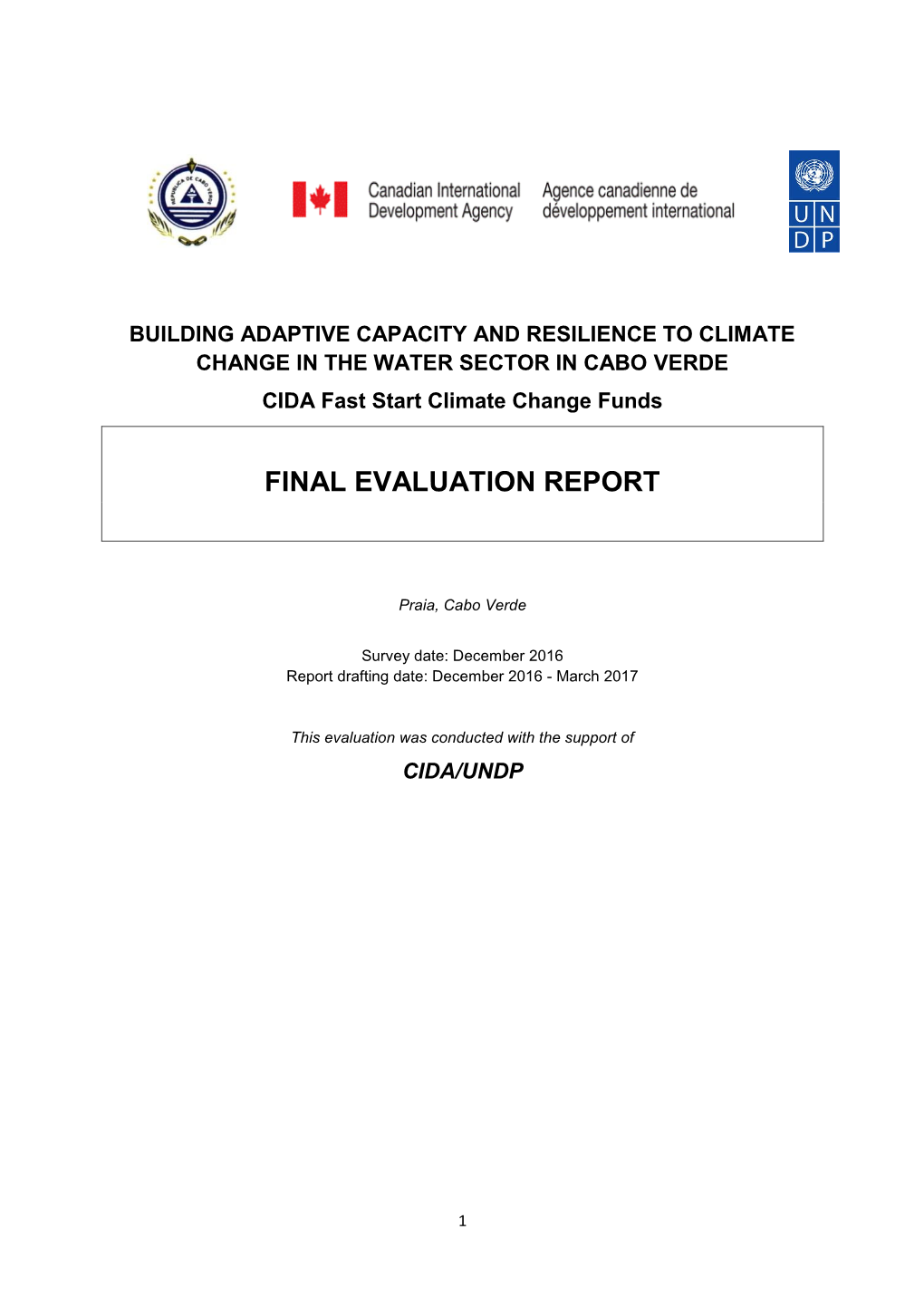 Final Evaluation Report