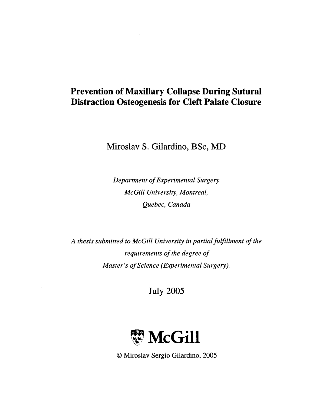 Prevention of Maxillary Collapse During Sutural Distraction Osteogenesis for Cleft Palate Closure