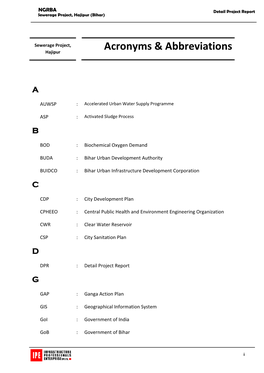 Acronyms & Abbreviations