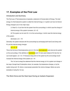 17.Examples of the 1St Law Rev2.Nb