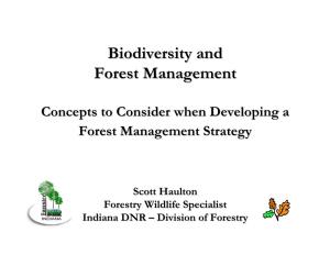 Biodiversity and Forest Management