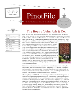 Pinotfile Vol 6, Issue 58