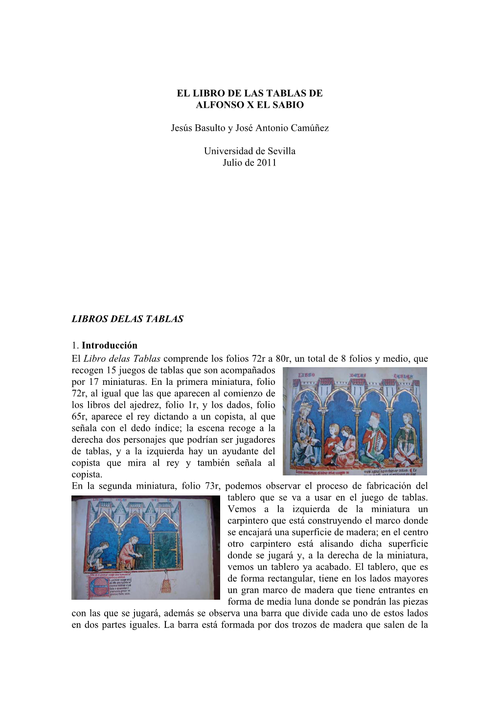 EL LIBRO DE LAS TABLAS DE ALFONSO X EL SABIO Jesús