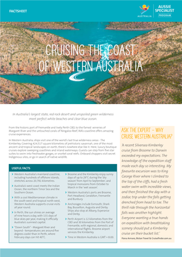 Cruising the Coast of Western Australia