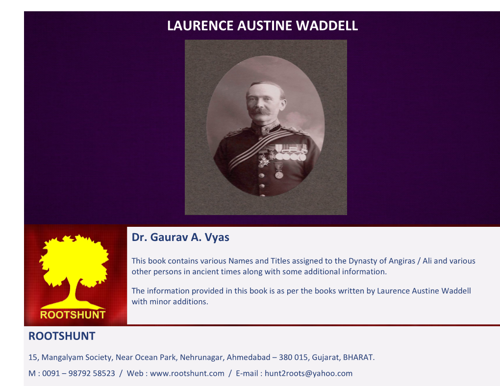 Laurence Austine Waddell