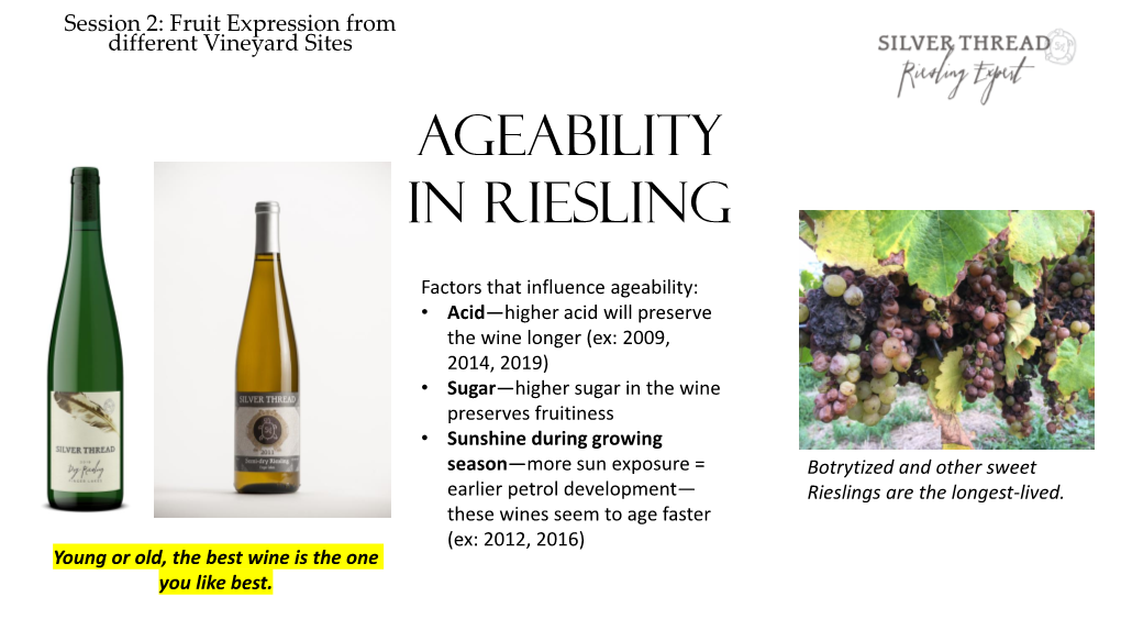 Ageability in Riesling