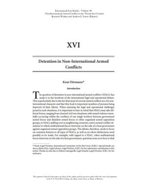 Detention in Non-International Armed Conflicts