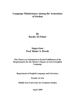 Middle East University for Graduate Studies