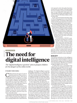 The Need for Digital Intelligence