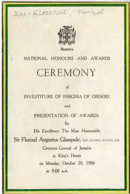 National Honours and Awards Ceremony