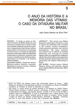 O Caso Da Ditadura Militar No Brasil1
