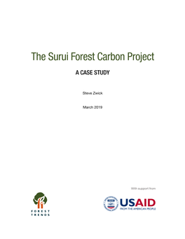 CASE STUDY the Surui Forest Carbon Project
