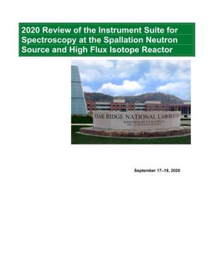 2020 Review of the Instrument Suite for Spectroscopy at the Spallation Neutron Source and High Flux Isotope Reactor