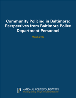 Baltimore Focus Groups Draft Covers