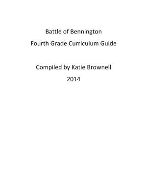 Bennington Battlefield 4Th Grade Activities