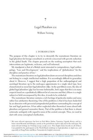 Legal Pluralism 101