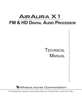 Airaura X1 FM & HD Digital Audio Processor