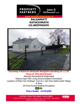 Balgarrett Rathconrath Co.Westmeath