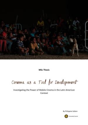 Cinema As a Tool for Development