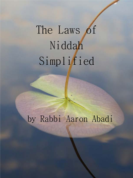 The Laws of Niddah Simplified