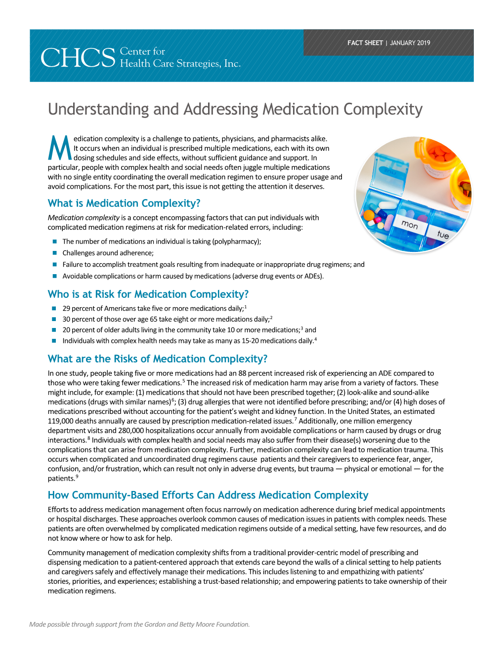 Understanding and Addressing Medication Complexity