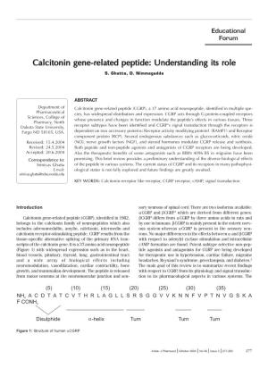 Calcitonin Gene-Related Peptide: Understanding Its Role S