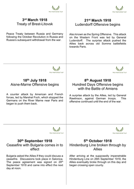 Armistice Day Secondary Pupil Resource