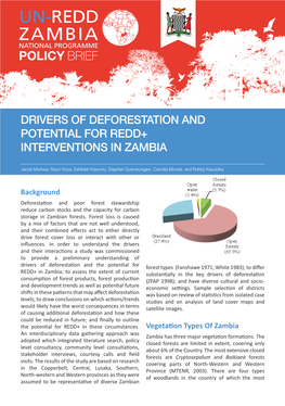Zambia National Programme Policy Brief