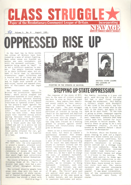Stepping up State Oppression