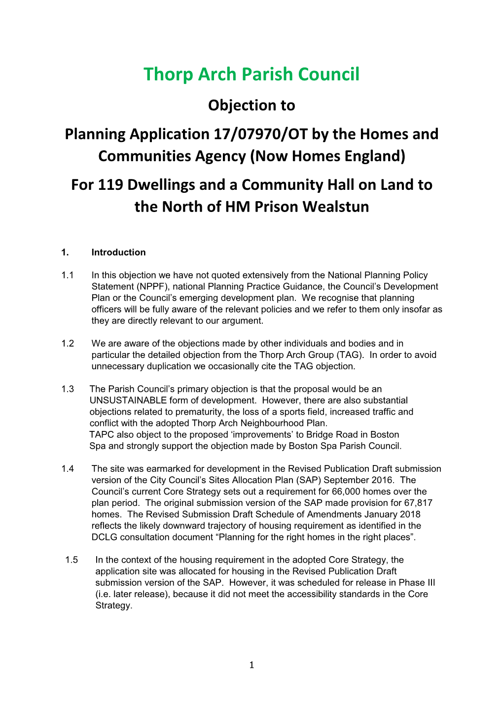 Thorp Arch Parish Council