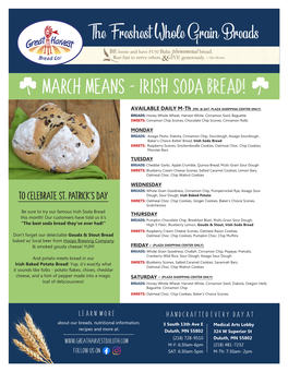 March Means - IRISH SODA BREAD!
