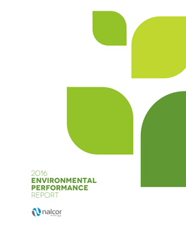 Environmental Performance Report 2016 Environmental Performance Report