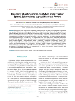 Spined Echinostoma Spp.: a Historical Review