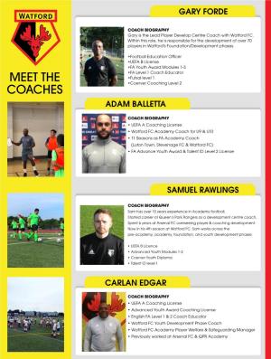 Meet the Coaches