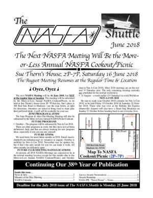 June 2018 NASFA Shuttle