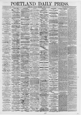 Portland Daily Press: April 15,1867