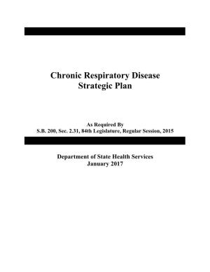 Chronic Respiratory Disease Strategic Plan, January 2017