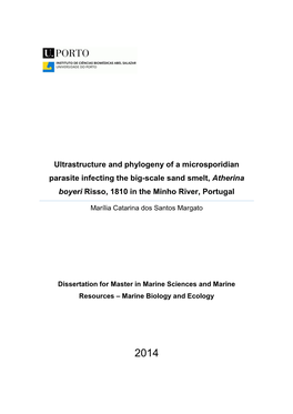 Utrastructural and Molecular Description of a Microsporidia