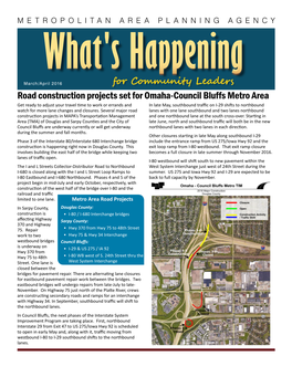 Road Construction Projects Set for Omaha-Council Bluffs Metro Area