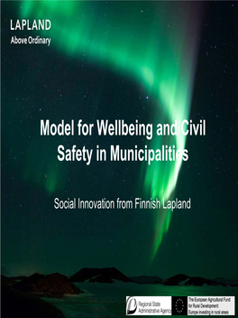 Model for Wellbeing and Civil Safety in Municipalities