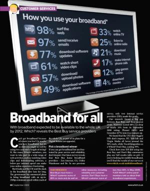 Broadband for All Between Best Buys and Their Nearest Rivals