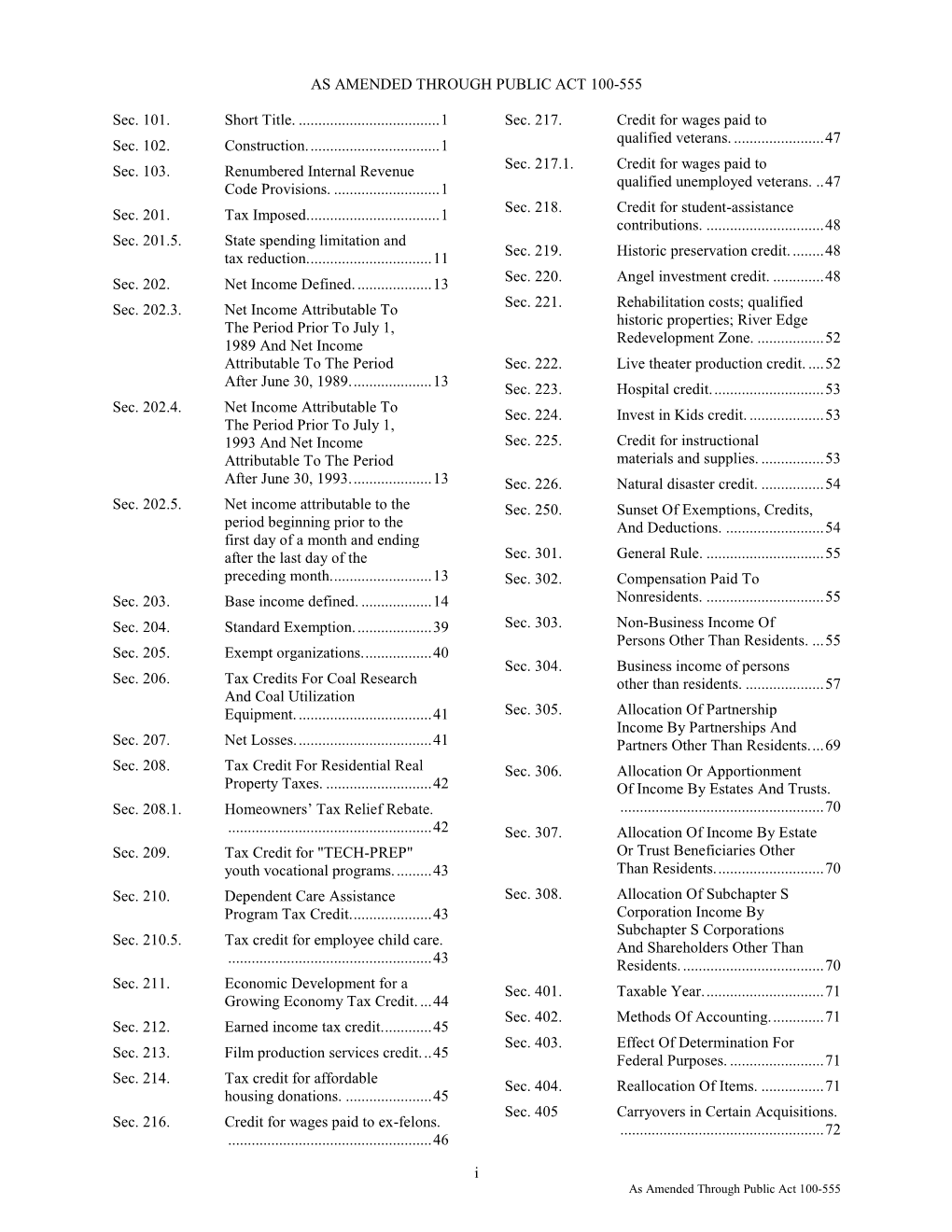 Income Tax Credit