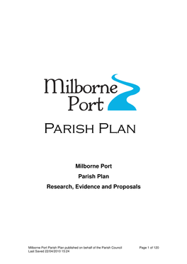 Milborne Port Parish Plan Research, Evidence and Proposals