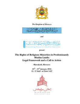 The Rights of Religious Minorities in Predominantly Muslim Lands: Legal Framework and a Call to Action