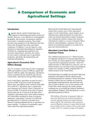 Agriculture in Brazil and Argentina: Developments and Prospects for Major Field Crops