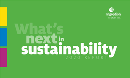 What's Next in Sustainability