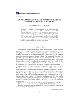 On Characterizing Game-Perfect Graphs by Forbidden Induced Subgraphs