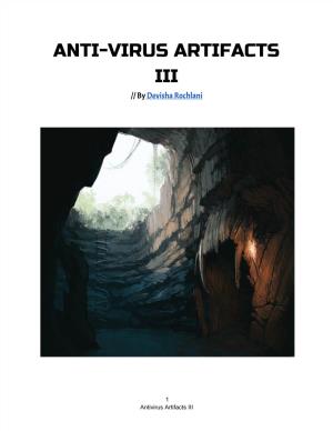 ANTI-VIRUS ARTIFACTS III // by Devisha Rochlani ​